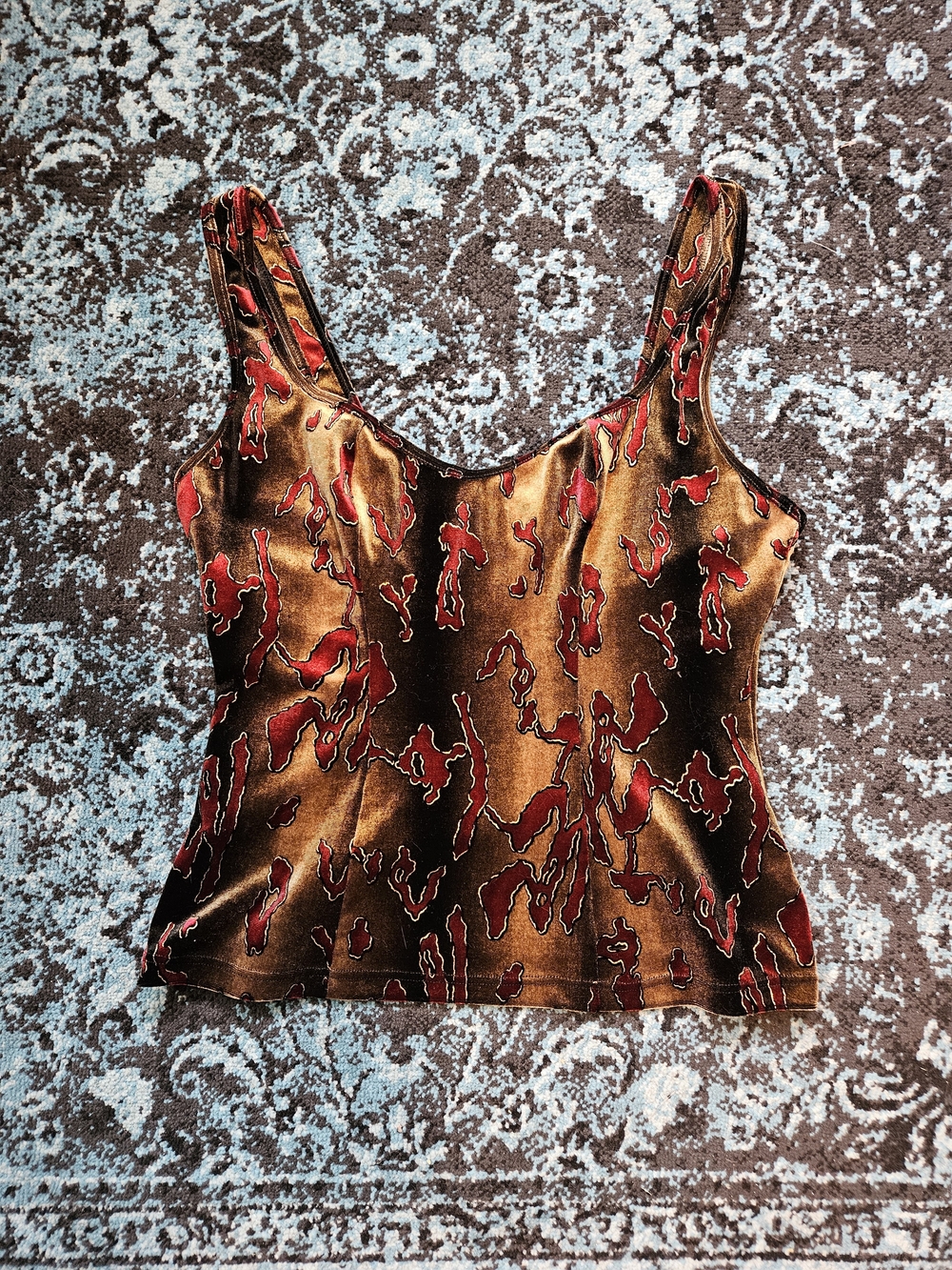 Stunning Papillon Blanc Velvet top! - Picture 4 of 8
